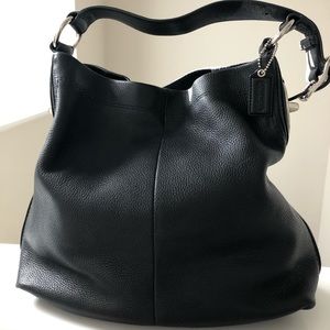 Coach black hobo bag